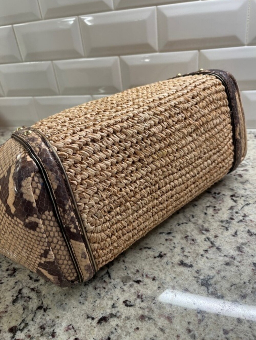 Coach Natalie Python & Raffa Tote - Picture 9 of 16